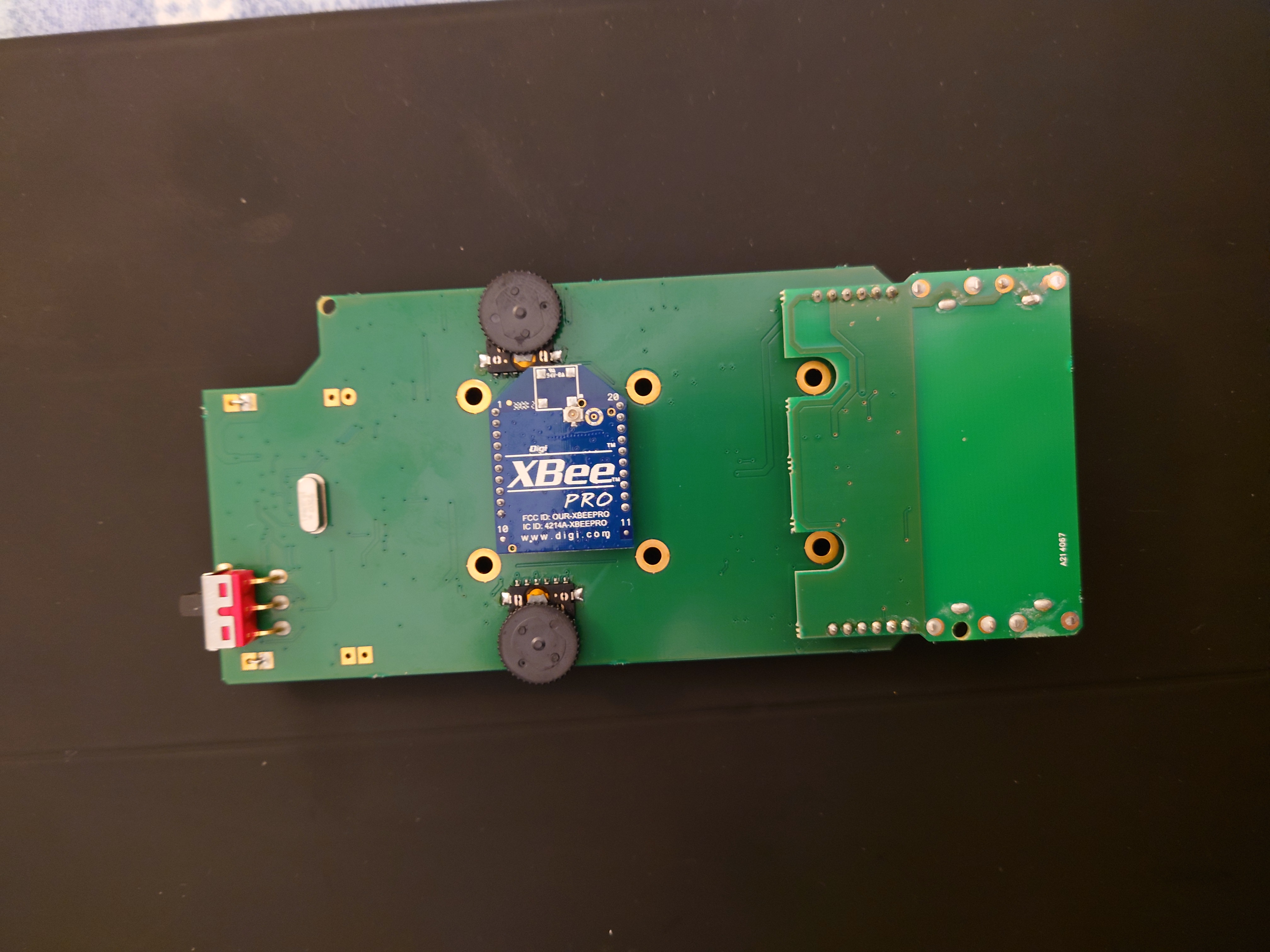 bottom view of Radio Focus Unit pcb